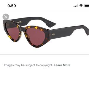 Dior Women's Spirit2 Retro Oval 52mm Sunglasses - Red Havana